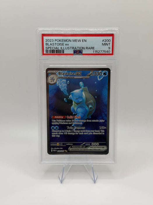 2023 POKEMON MEW EN Blastoise ex #200 Special Illustration Rare [MINT PSA 9]