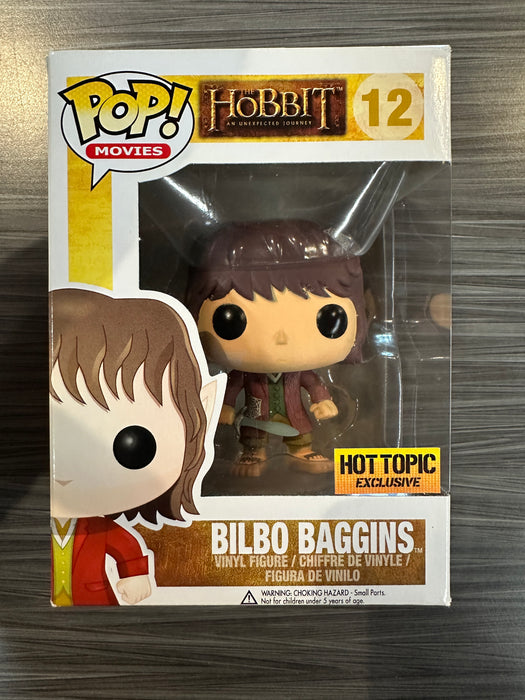 Funko POP! Movies: The Hobbit - Bilbo Baggins (Hot Topic)(Damaged Box) #12