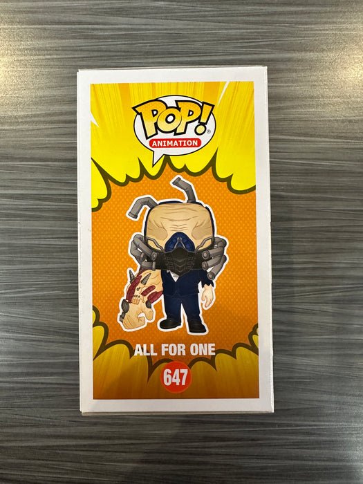 Funko POP! Animation: My Hero Academia - All For One (Fugitive Toys)(Signed/John Swasey/Beckett)(Damaged Box) #647