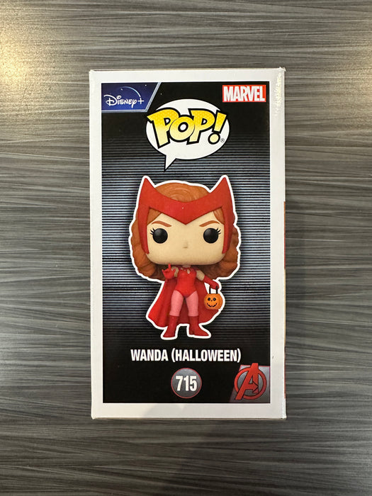 Funko POP! Marvel: Wandavision - Wanda [Halloween] (Signed/Elizabeth Olsen/Beckett) #715