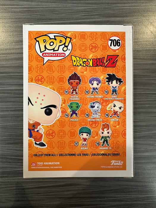 Funko POP! Animation: Dragonball Z - Krillin (Signed/Sonny Strait/JSA) #706
