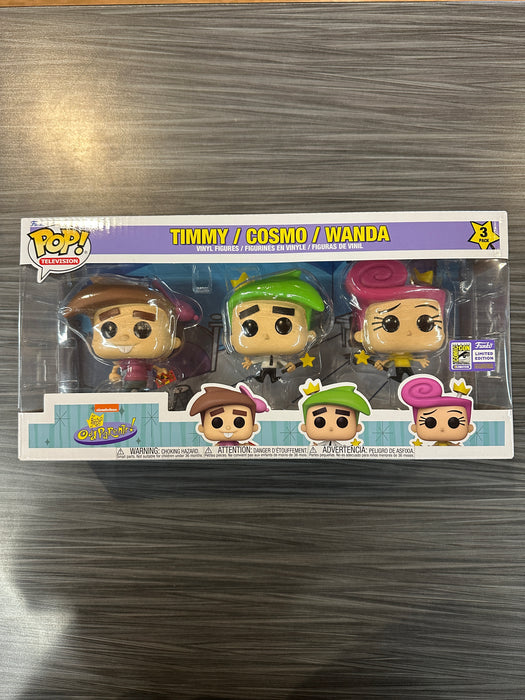 Funko POP! Television: Fairly Odd Parents - Timmy / Cosmo / Wanda (2023 SDCC)(Damaged Box) [3-Pack]