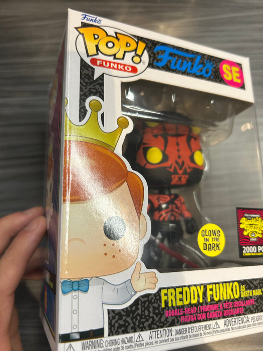 Funko POP! Funko: Freddy Funko As Darth Maul (GiTD)(Blacklight Battle)(2000 PCS)(Damaged Box)[B] #SE