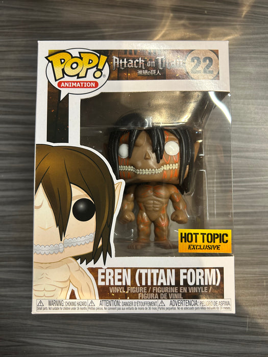 Funko POP! Animation: Attack On Titan - Eren [Titan Form][3 Languages] (Hot Topic)(Damaged Box) #22