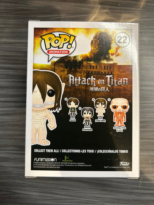 Funko POP! Animation: Attack On Titan - Eren [Titan Form][3 Languages] (Hot Topic)(Damaged Box) #22