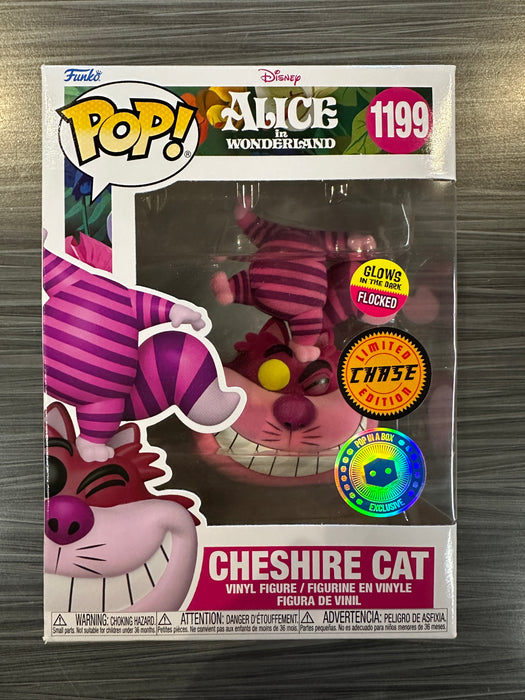 Funko POP! Disney: Alice In Wonderland - Cheshire Cat (GiTD)(Flocked)(CHASE)(Pop In A Box)(Damaged Box)[A] #1199