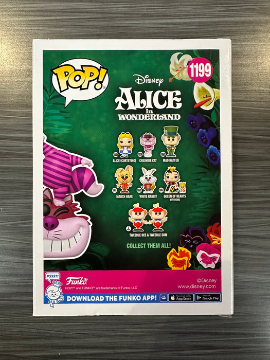 Funko POP! Disney: Alice In Wonderland - Cheshire Cat (GiTD)(Flocked)(CHASE)(Pop In A Box)(Damaged Box)[A] #1199