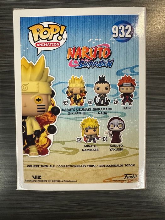 Funko POP! Animation: Naruto Shippuden - Naruto (Sixth Path Sage)(GiTD)(Specialty Series)(Signed/Maile Flanagan/JSA) [A] #932