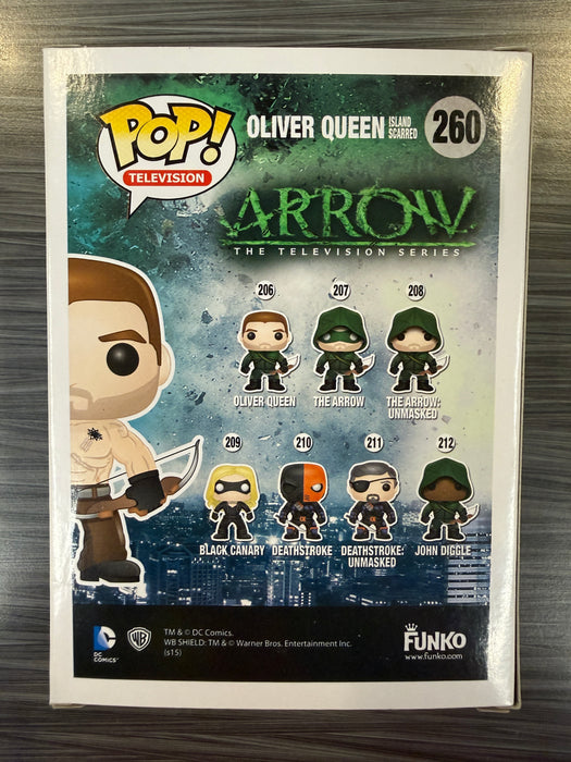 Funko POP! Television: Arrow - Oliver Queen [Island Scarred](Fugitive Toys)(Damaged Box)[A] #260