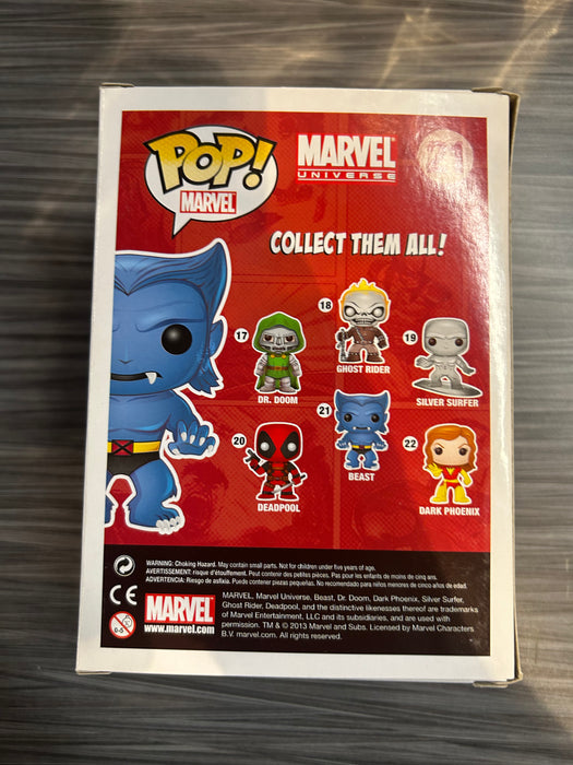 Funko POP! Marvel: Beast [Flocked] (Gemini)(240 PCS)(Damaged Box) #21