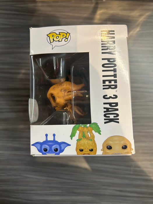 Funko POP! Harry Potter: Cornish Pixie, Mandrake & Grindylow [3 Pack](2016 SDCC)(Damaged Box)