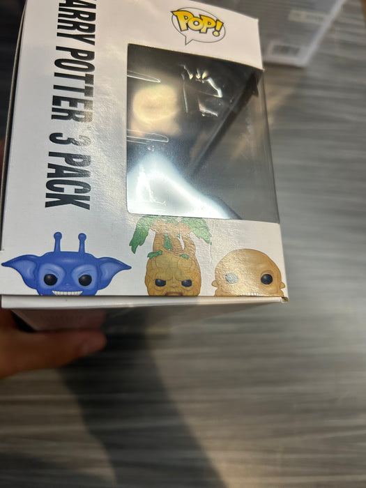 Funko POP! Harry Potter: Cornish Pixie, Mandrake & Grindylow [3 Pack](2016 SDCC)(Damaged Box)