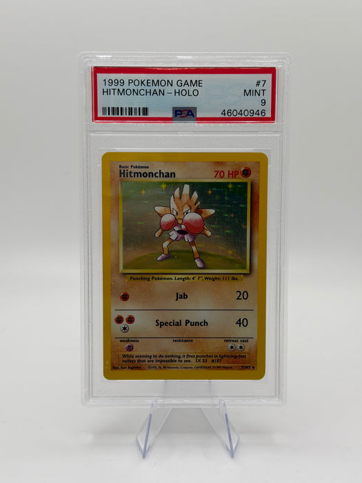 1999 POKEMON GAME Hitmonchan [Holo] #7 [MINT PSA 9]
