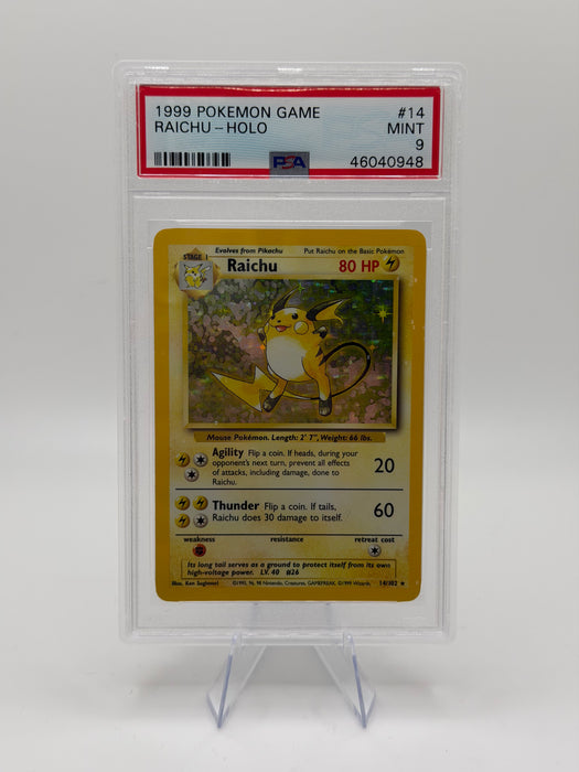 1999 POKEMON GAME Raichu [Holo] #15 [MINT PSA 9]
