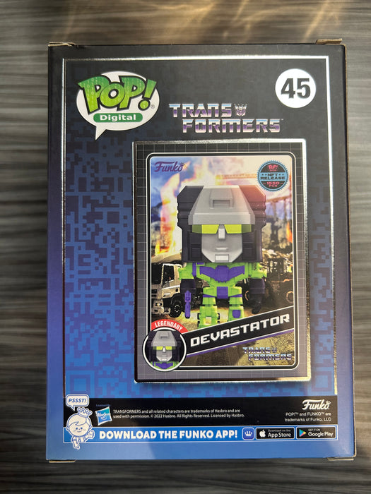 Funko POP! Digital: Transformers - Devastator (NFT Release)(1550 PCS)(Damaged Box)  #45