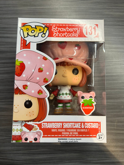 Funko POP! Strawberry Shortcake: Strawberry Shortcake & Custard (Scented)(Damaged Box) #131
