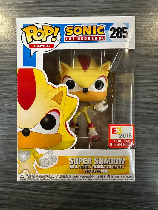 Funko POP! Games: Sonic The Hedgehog - Super Shadow (E3 2018)(1500 PCS)(Damaged Box) #285