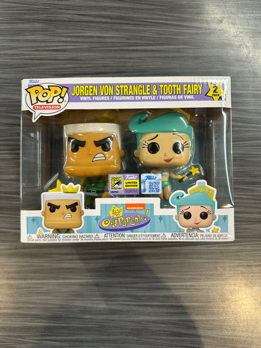 Funko POP! Television: The Fairly Odd Parents - Jorgon Von Strangle & Tooth Fairy (2025 SDCC)(Damaged Box) [2-Pack]