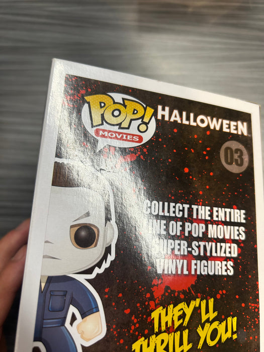 Funko POP! Movies: Halloween - Michael Myers [Solid Mask](GiTD)(CHASE)(Damaged Box) #03