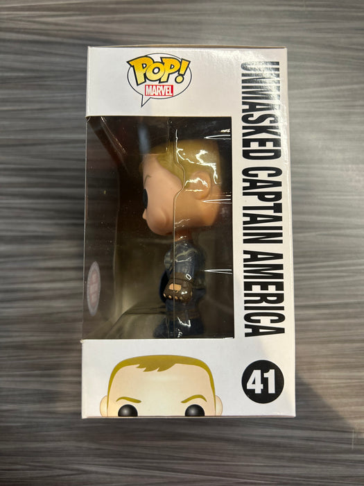 Funko POP! Captain America The Winter Soldier: Unmasked Captain America (ToyMatrix)(Damaged Box) #41