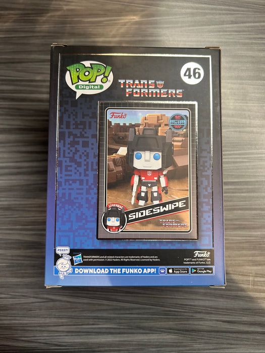 Funko POP! Digital: Transformers - Sideswipe (NFT Release)(1550 PCS)(Damaged Box) #46