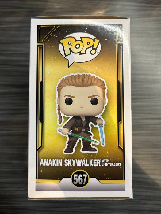 Funko POP! Star Wars : Anakin Skywalker [With Lightsabers](2022 Fall Convention)(Damaged Box) #567