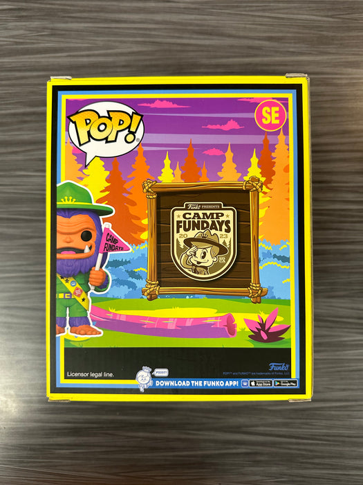 Funko POP! Camp Fundays: Bigfoot [Blacklight] (2023 Camp Fundays/850 PCS)(Damaged Box) #SE