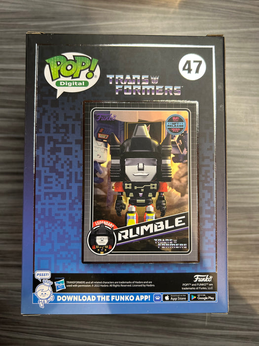 Funko POP! Digital: Transformers - Rumble (NFT Release)(1550 PCS)(Damaged Box) #47