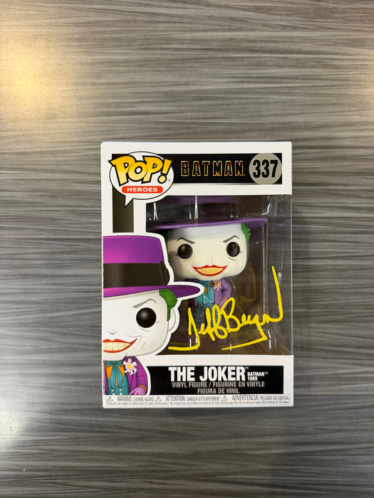 Funko POP! Heroes: Batman - The Joker [Batman 1989](Signed/Jeff Bergman/OC) #337
