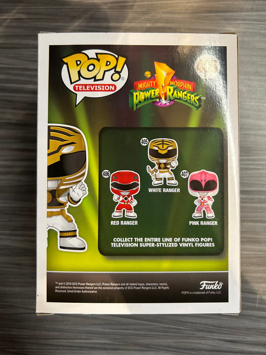 Funko POP! Television: Mighty Morphin Power Rangers- White Ranger (Damaged Box) #405