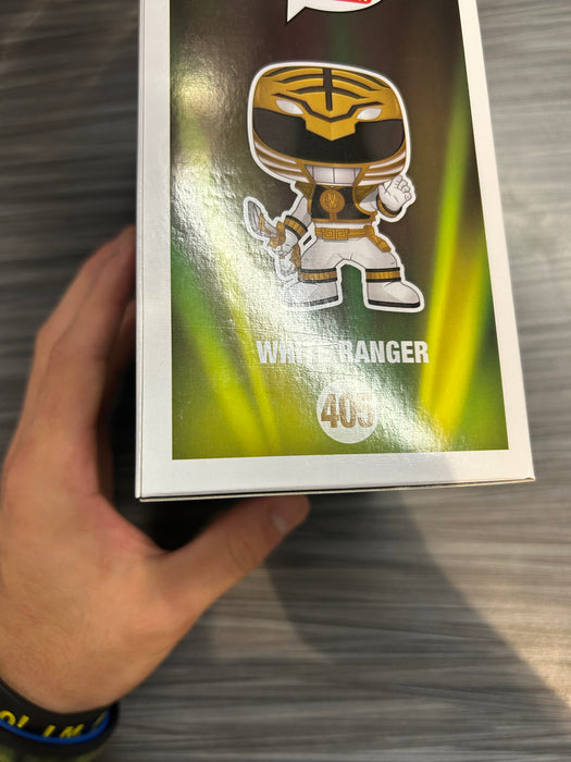 Funko POP! Television: Mighty Morphin Power Rangers- White Ranger (Damaged Box) #405