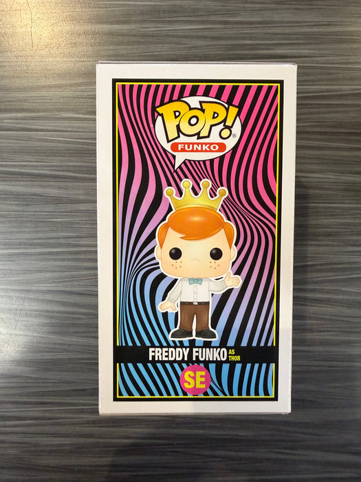 Funko POP! Freddy Funko As Thor [Metallic](2022 Blacklight Battle)(1000 PCS)(Damaged Box) #SE