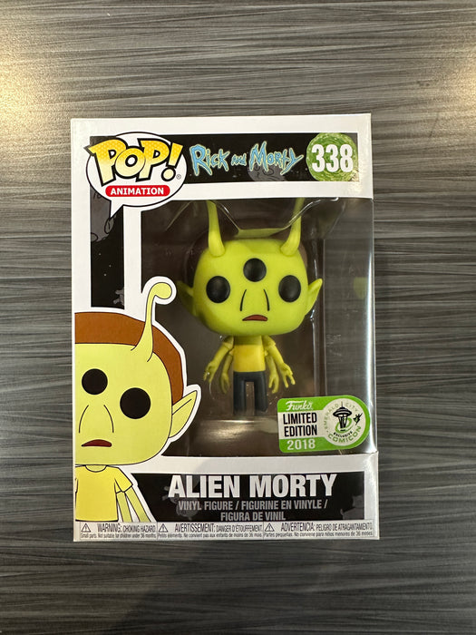 Funko POP! Animation: Rick And Morty - Alien Morty (2018 ECCC)(Damaged Box) #338