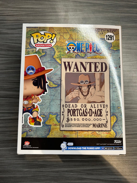 Funko POP! Animation: One Piece - Ace [Wanted Poster] (Hot Topic)(Damaged Box) #1291