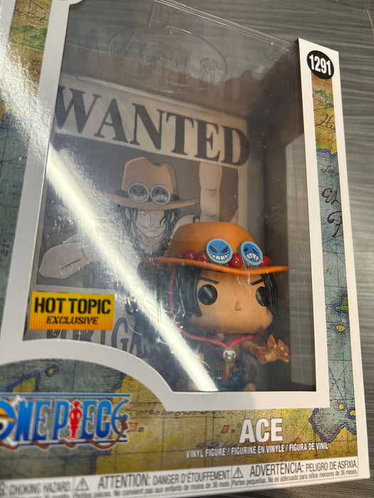 Funko POP! Animation: One Piece - Ace [Wanted Poster] (Hot Topic)(Damaged Box) #1291