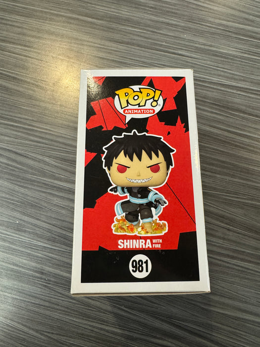 Funko POP! Animation: Fire Force - Shinra w/ Fire (GiTD)(BoxLunch)(Damaged Box)[B] #981