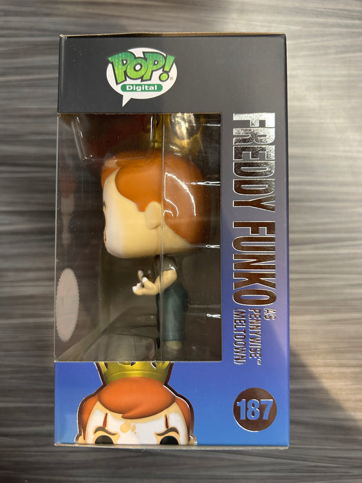 Funko POP! Digital: IT - Freddy Funko As Pennywise (Meltdown)(NFT Release)(2500 PCS)(Damaged Box) #187