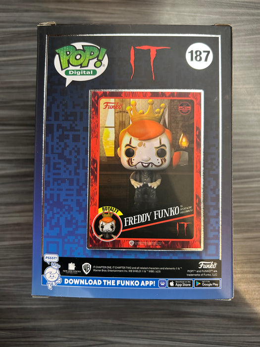 Funko POP! Digital: IT - Freddy Funko As Pennywise (Meltdown)(NFT Release)(2500 PCS)(Damaged Box) #187