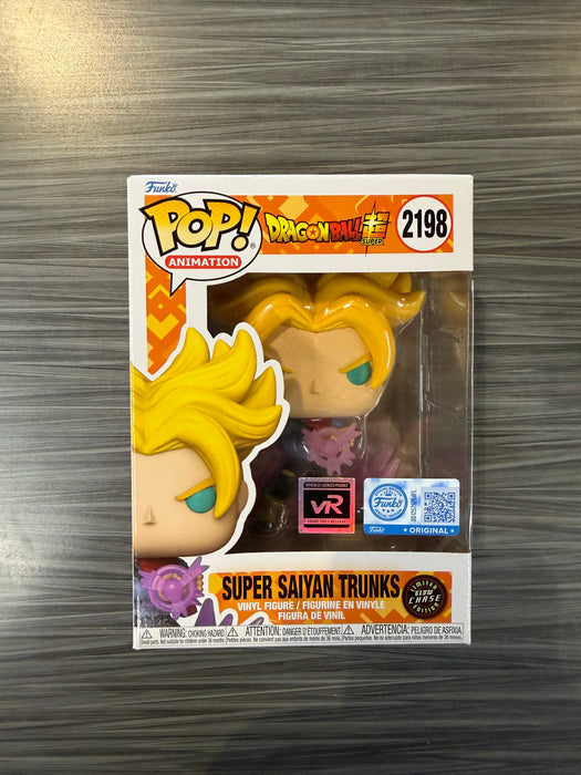 Funko POP! Animation: Dragon Ball Z - Super Saiyan Trunks (Funko Sticker/ VRare)(CHASE)(Damaged Box) #2198
