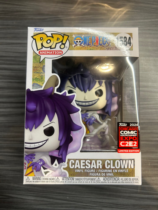 Funko POP! Animation: One Piece - Caesar Clown (2024 Chicago Comic Expo)[C2E2](Damaged Box) #1584