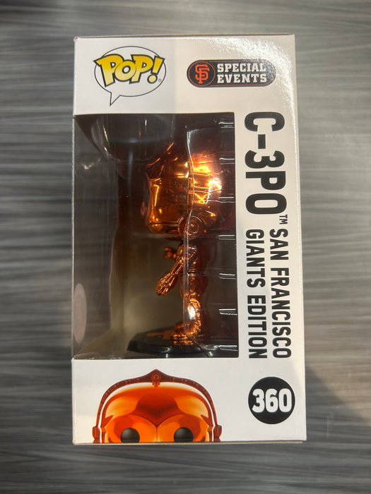 Funko POP! Star Wars: C-3PO [SF GIANTS][Orange](Damaged Box) #360