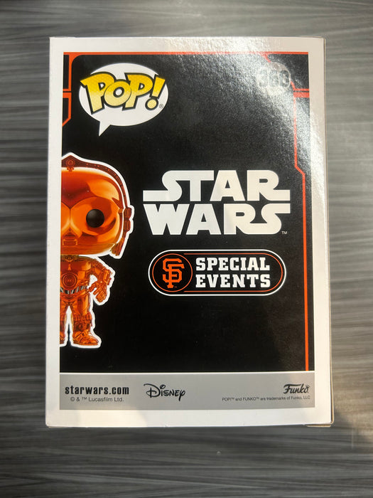 Funko POP! Star Wars: C-3PO [SF GIANTS][Orange](Damaged Box) #360