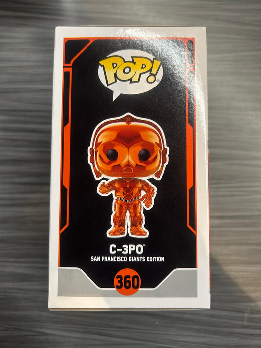 Funko POP! Star Wars: C-3PO [SF GIANTS][Orange](Damaged Box) #360