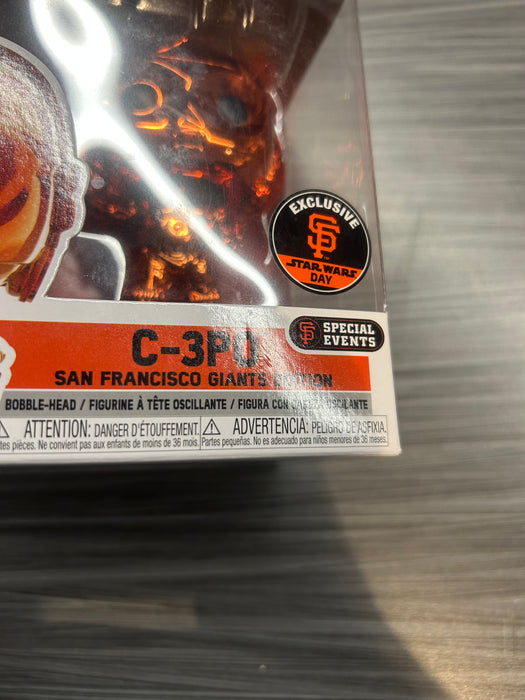 Funko POP! Star Wars: C-3PO [SF GIANTS][Orange](Damaged Box) #360