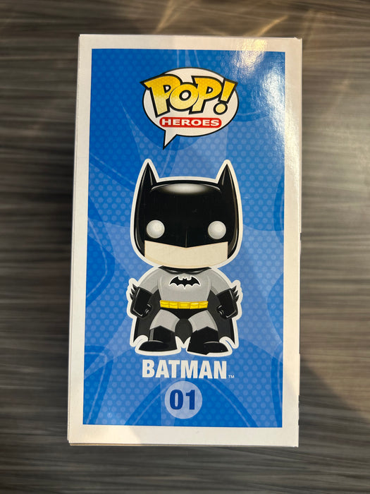 Funko POP! Heroes: DC Universe - Batman [Metallic][Blue Box](CHASE)(Damaged Box) #01
