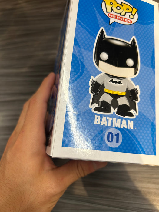 Funko POP! Heroes: DC Universe - Batman [Metallic][Blue Box](CHASE)(Damaged Box) #01