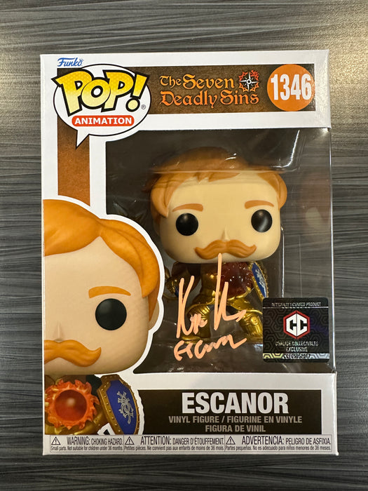 Funko POP! Animation: Seven Deadly Sins - Escanor (Chalice)(Signed/Kyle Herbert/JSA) #1346