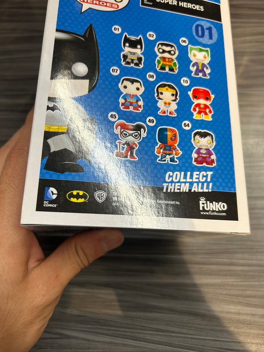 Funko POP! Heroes: DC Universe - Batman [Metallic][Blue Box](CHASE)(Damaged Box) #01