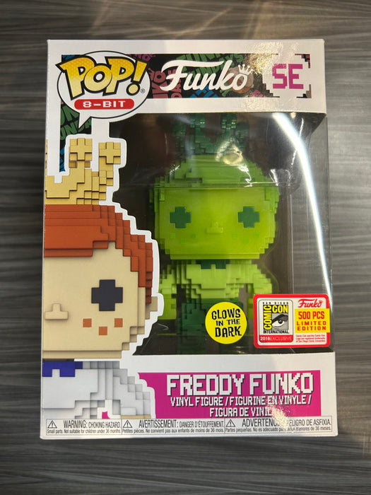 Funko POP! 8-BIT: Freddy Funko [Green] (GiTD)(2018 SDCC)(500 PCS)(Damaged Box) #SE