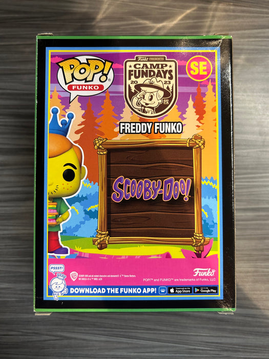 Funko POP! Camp Fundays: Freddy Funko As Shaggy (Blacklight)(2023 Camp Fundays 750 PCS)(Damaged Box)[B] #SE